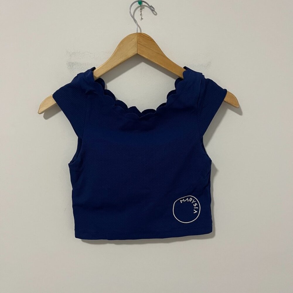 Marysia Blue Venus Crop Top Size XS
